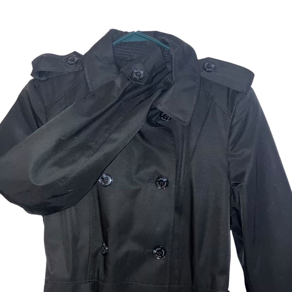 Lauren Ralph Lauren NWT Black Women’s Belted Waterproof Trench-Medium - Picture 7 of 16